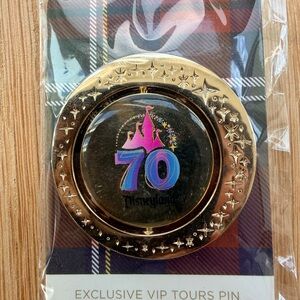 Disneyland 70th Anniversary Double-Sided VIP Tour Celebration Pin
